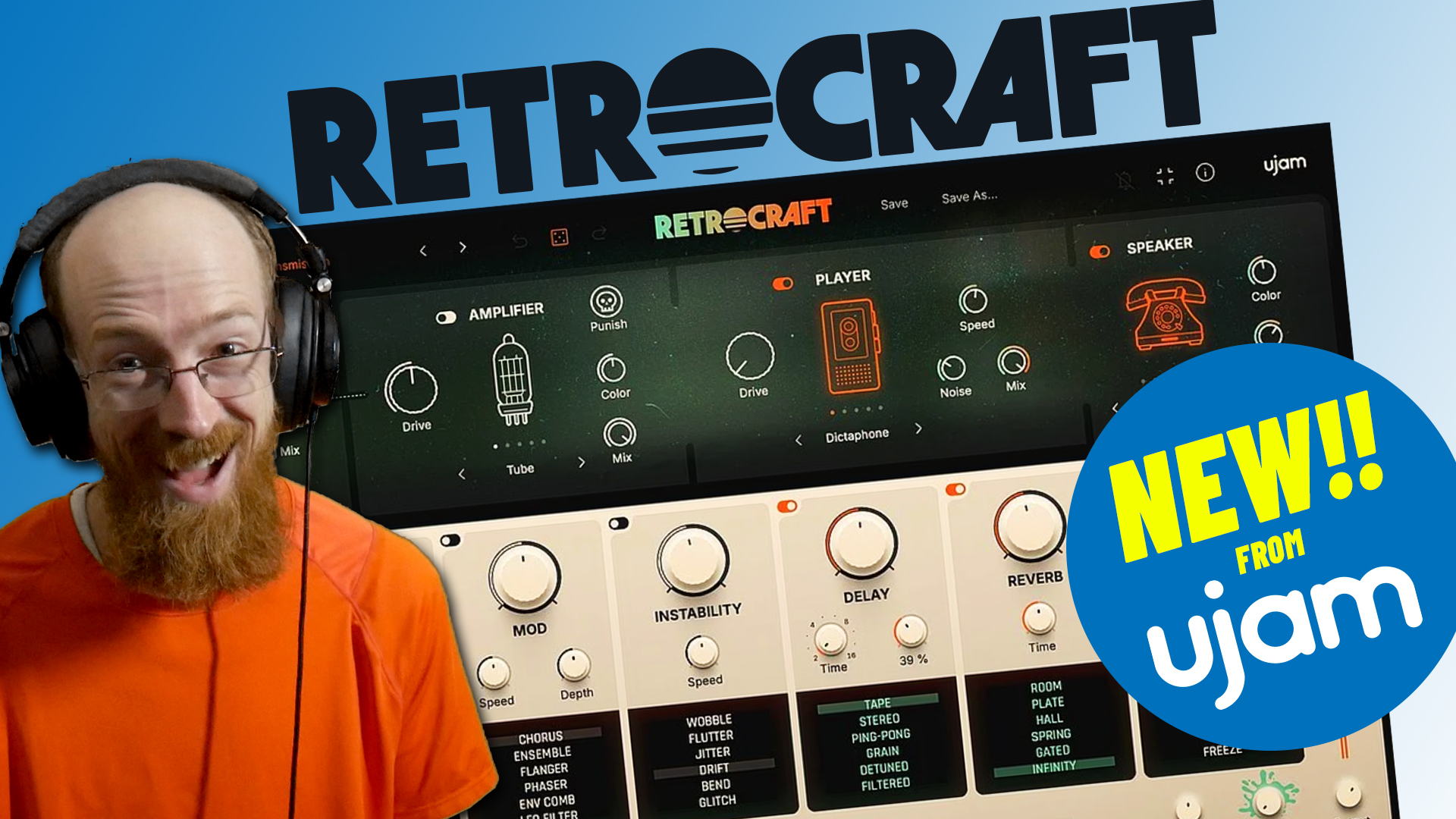 NEW Retrocraft by UJAM - First Look (lofi Plugin)
